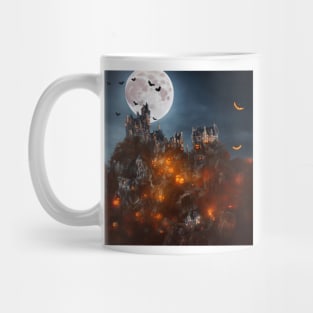 Giger Castle Halloween Art Mug